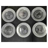 6 Salad Plates; Anchor Hocking Miss America