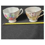 Two Teacups; Fine Bone China