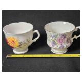 Two Teacups; Fine Bone China