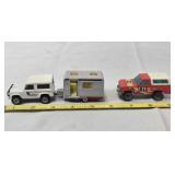 Die-cast metal trucks & trailer