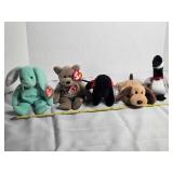 Beanie Baby; 1999 Signature Bear, Hound, Poodle
