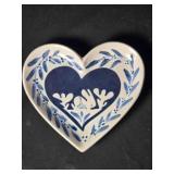 Heart-shaped Dish; 9ï¿½ " across; Nash Pottery