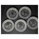 5 Anchor Hocking Miss America luncheon plates