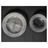 Four compartment Relish Tray; Glass Cereal Bowl