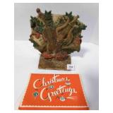 Cast Iron Christmas Door Stop-has some rusty