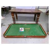 1880 Baldwin British Slate pool Table w/Desk top