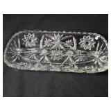Anchor Hocking 3 part Relish Tray; Star of David
