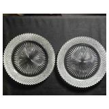 2 Anchor Hocking Miss America Serving Platters