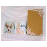 Cork Board, Llama & Chihuahua on Canvas