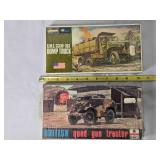 2 model kits of WWII Action Figure