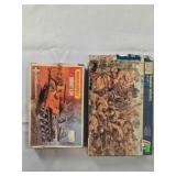 2 model kits of WWII Action Figure