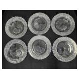 6 Anchor Hocking Miss America luncheon plates