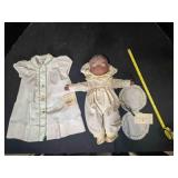 Effanbee Black Baby Grumpy doll; Christmas dress