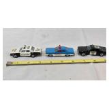 3 Die-cast metal Law Enforcement car models
