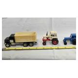 3 Die-cast metal farm implements