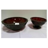 8ï¿½" Avon Cape Cod Ruby Red Bowl Centennial Edition