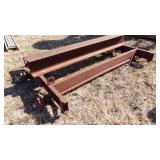 IRON 10" I BEAM, 2 AXLES, CHANNEL , 7