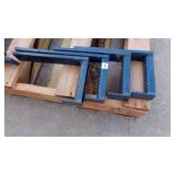 3 -METAL STEPS 8" WIDE X 15½ " TALL