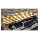 6- 3½" PIPE, 3- CONNECTORS