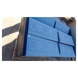 PLASTIC CABINETS 3 DOORS, W/SHELVES,