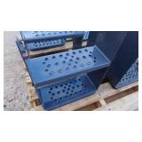 3- METAL STEPS, 14½ " WIDE 6" DEEP, 19" TALL