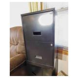 Black File Cabinets - 2 matching