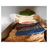 Kitchen Linens, Kitchen Tools, Etc. (4th shelf)