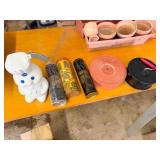 Pillsbury Cookie jar, cans, popcorn maker,