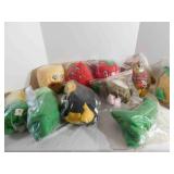 Plush Pieces, variety, fruits, veggies, (10)