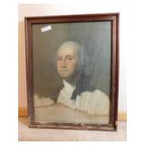 Driftwood, OK School Washington Framed Picture