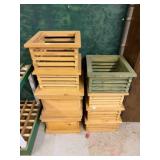 8- Wood Boxes
