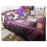 Queen Bed with bedding