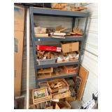 Metal Shelf & Contents