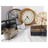 Clocks, Radios (1 box)