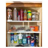 Cabinet Contents- cleaners, chains, sprays etc.