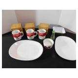 Campbell Soup Mugs (3), Corning Platter,Other1