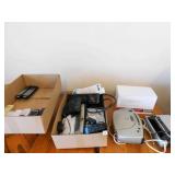 Electronics, Radios, Remotes, various (2 boxes)