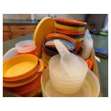 Tupperware, variety, many lids (1 box)