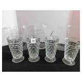 Cubist Goblets, 6" (4), Pitchers (3)