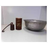 OLD Rusty Falstaff Beer Can & Antique Cast Iron