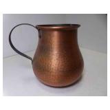 Hand Hammered Copper Pitcher - No Lid