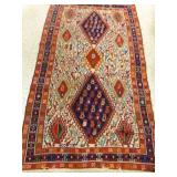 44" X 75" Hand Woven Tribal Rug Flatweave