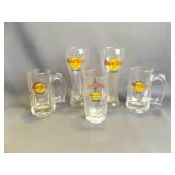 5 Hard Rock Cafï¿½ Beer Glasses Two 20oz. Pilsner