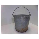 Vintage Galvanized Metal Bucket or Pail w/ Handle