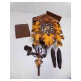 Vintage Cuckoo Clock GERMANY Maple Leaf Motif