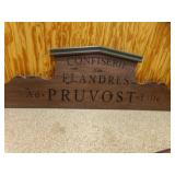 Vintage Wooden Sign for French Confectionary Co