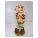 Vintage 10" Sankyo Musical Angel Figurine Plays