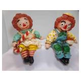 2 1969 Universal Statuary Corp Raggedy Ann & Andy