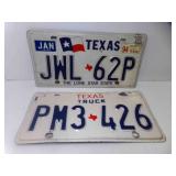 Texas Truck License Plate PM3-426 & JWL-62P
