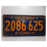 1960 Blue w/Orange Illinois Land of Lincoln